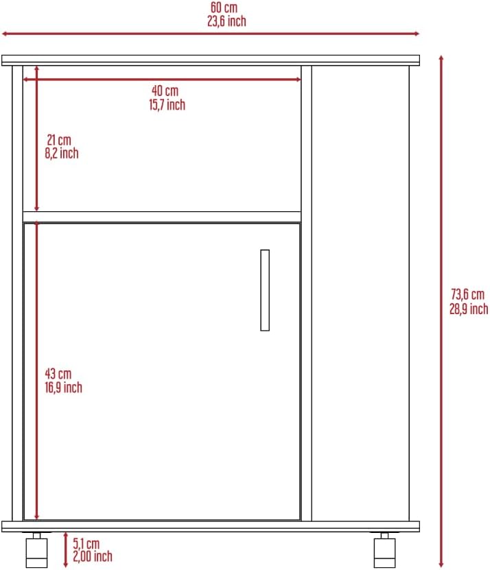 2 Piece Kitchen Set with Island and Microwave Pantry Cabinet | Interlocking mechanism for setup without tools assembly