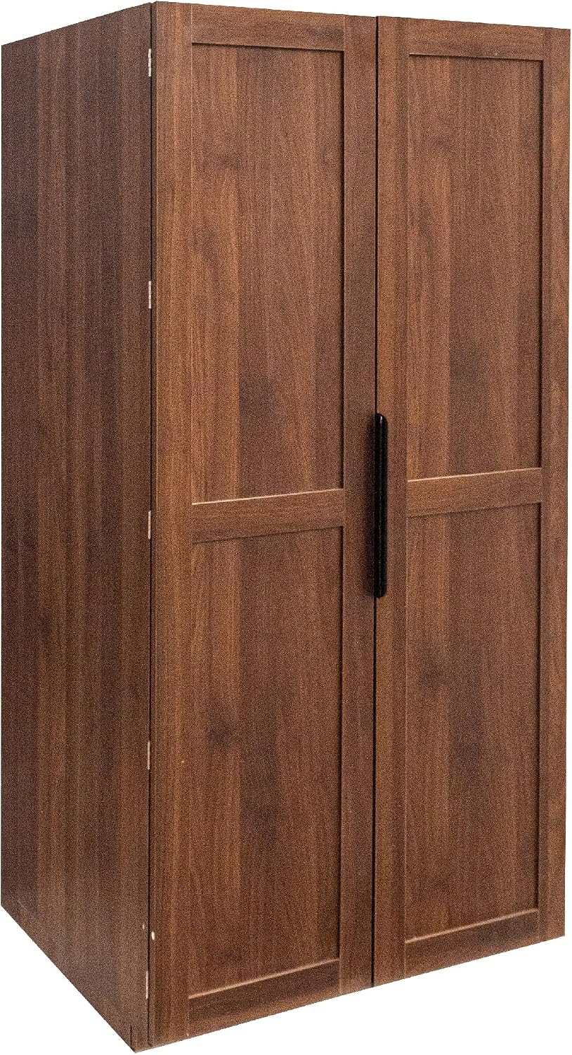 62.8''H Tall Kitchen Pantry Cabinet, Freestanding Buffet Cupboards Sideboard with Doors & Door Shelves, Farmhouse Storage Pantry for Kitchen Living Room Dinning Room, Walnut