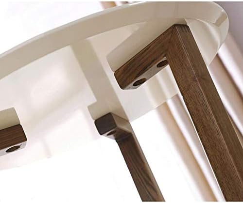 Telephone Table, Round Sofa Side End Tables Coffee Table/Nightstand,Plant/Telephone/Vase Holder for Living Room Bedroom Small Space(Color:Wood Grain,Size:19.6819.6821.65i