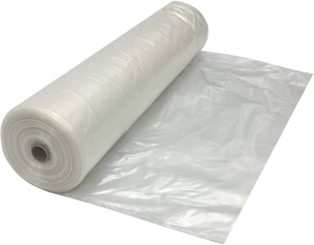 Farm Plastic Supply - Protective Clear Overwintering Plastic Film - Overwintering Film, 6 Mil Clear Plastic Film, Greenhouse Plastic, Durable Plastic Sheeting (6 Mil 32' x 100')