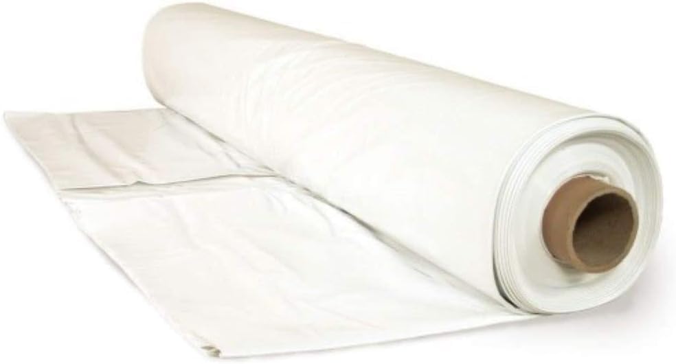 Farm Plastic Supply - 6 Mil White Plastic Sheeting - Overwintering Film, 6 Mil White Plastic Film, Greenhouse Plastic, Durable Plastic Sheeting (40' x 100')