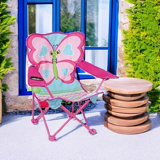 Melissa & Doug Sunny Patch Cutie Pie Butterfly Folding Lawn and Camping Chair