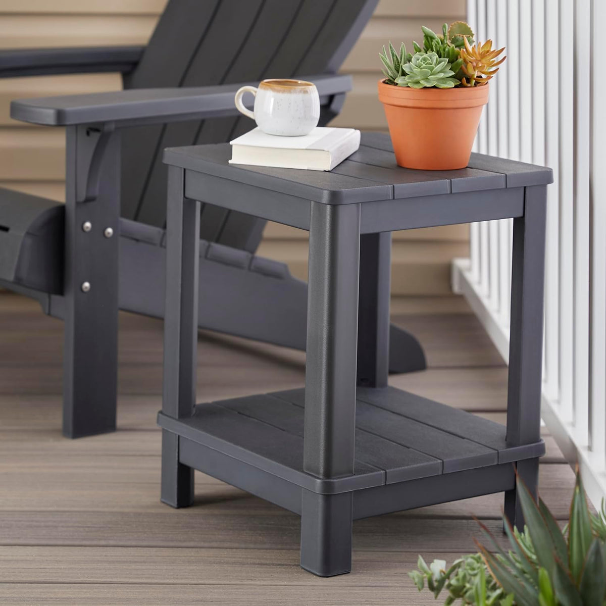 Keter Deluxe Adirondack Side Table - Graphite