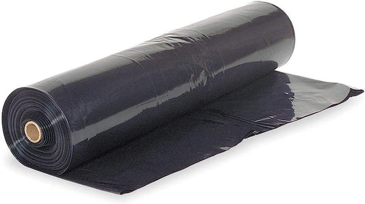 Farm Plastic Supply - Crawl Space Vapor Barrier - 10 Mil - Black Vapor Barrier, Thick Plastic Sheeting, Heavy Duty Polyethylene Film, Drop Cloth Covering for Crawlspace, Basement (20' x 100')