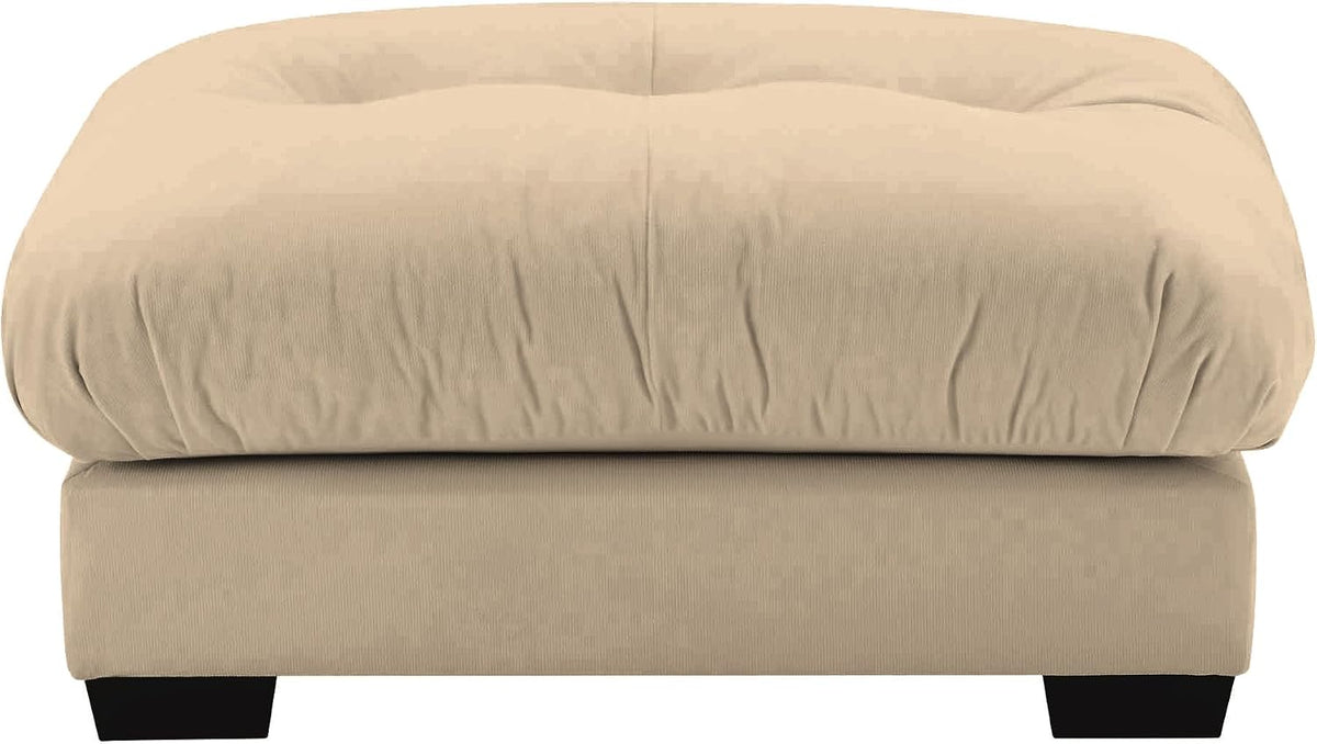 Velvet Upholstered Couches Ottoman for Oversized Modular Sectional Sofas, Camel