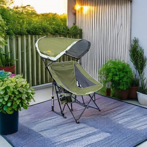 GCI Outdoor Pod Rocker Outdoor Rocking Chair with SunShade Canopy