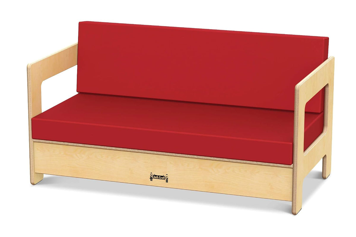 Jonti-Craft 0375JC Living Room Couch, Red