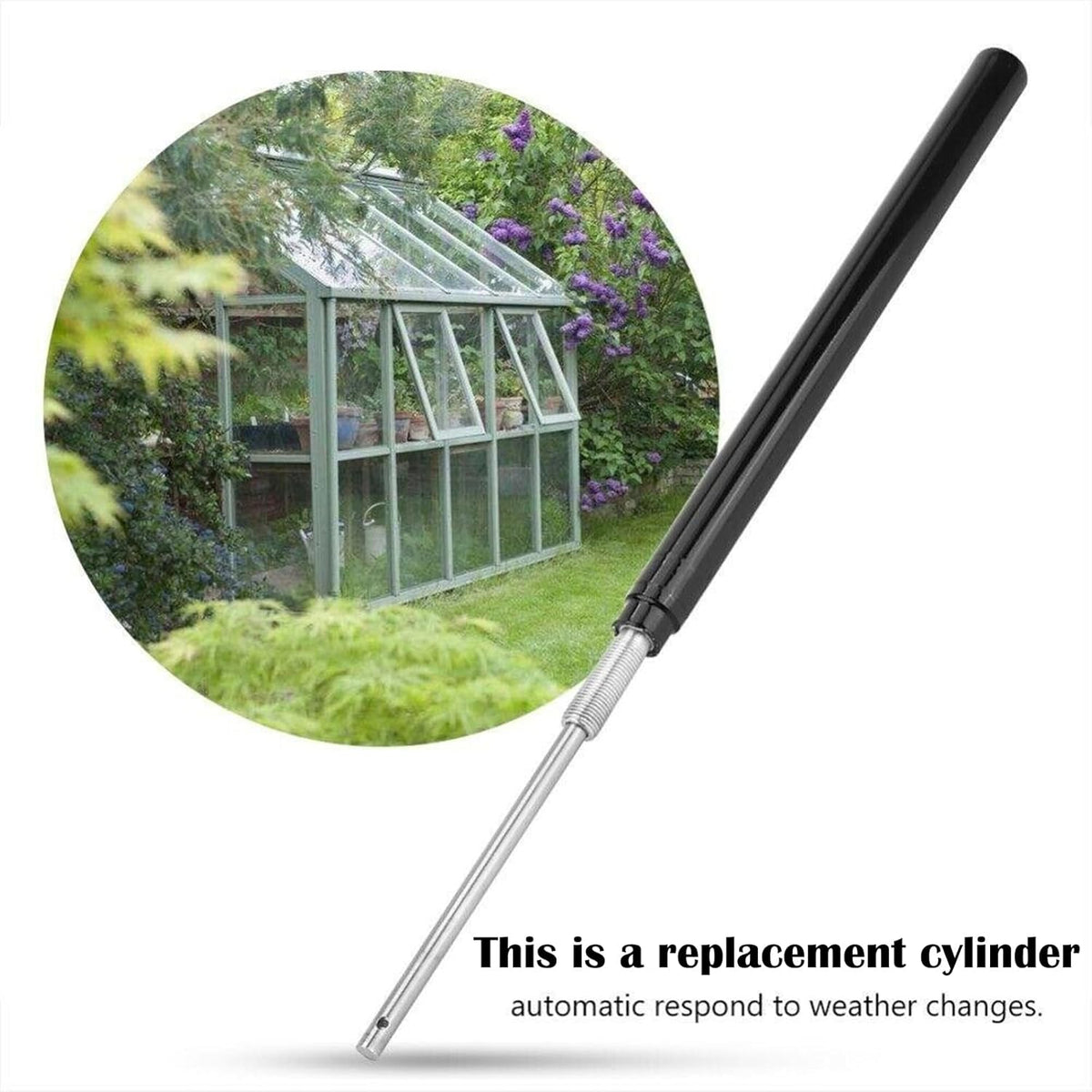 2PCS Auto Vent Opener Automatic Greenhouse Window Opener Roof Vent Opener Greenhouse Accessories for Garden Automatic Ventilation Gardening Tools Automatic Greenhouses Supplies (Dual Spring Opener)