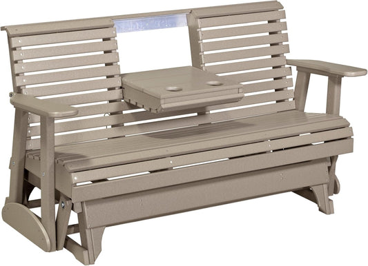 LuxCraft Plain Glider - 5' - Available in 14 Colors (Weatherwood)