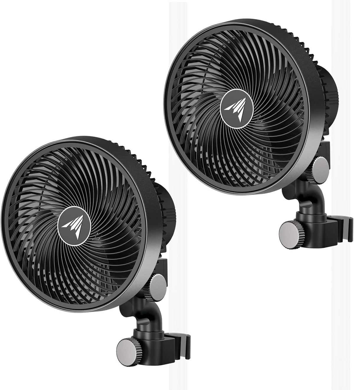 AC Infinity CLOUDRAY S6 2-Pack, Grow Tent Clip Fan 6” with Redesigned Long-Life EC Motor, Custom 10 Dynamic Wind Speeds and 10-Level Oscillation, for Hydroponics Circulation Cooling, 2-Count