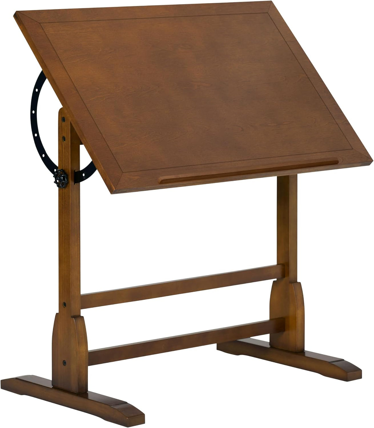 Studio Designs Vintage Rustic Oak Drafting Table, Top Adjustable Drafting Table Craft Table Drawing Desk Hobby Table Writing Desk Studio Desk, 36''W x 24''D