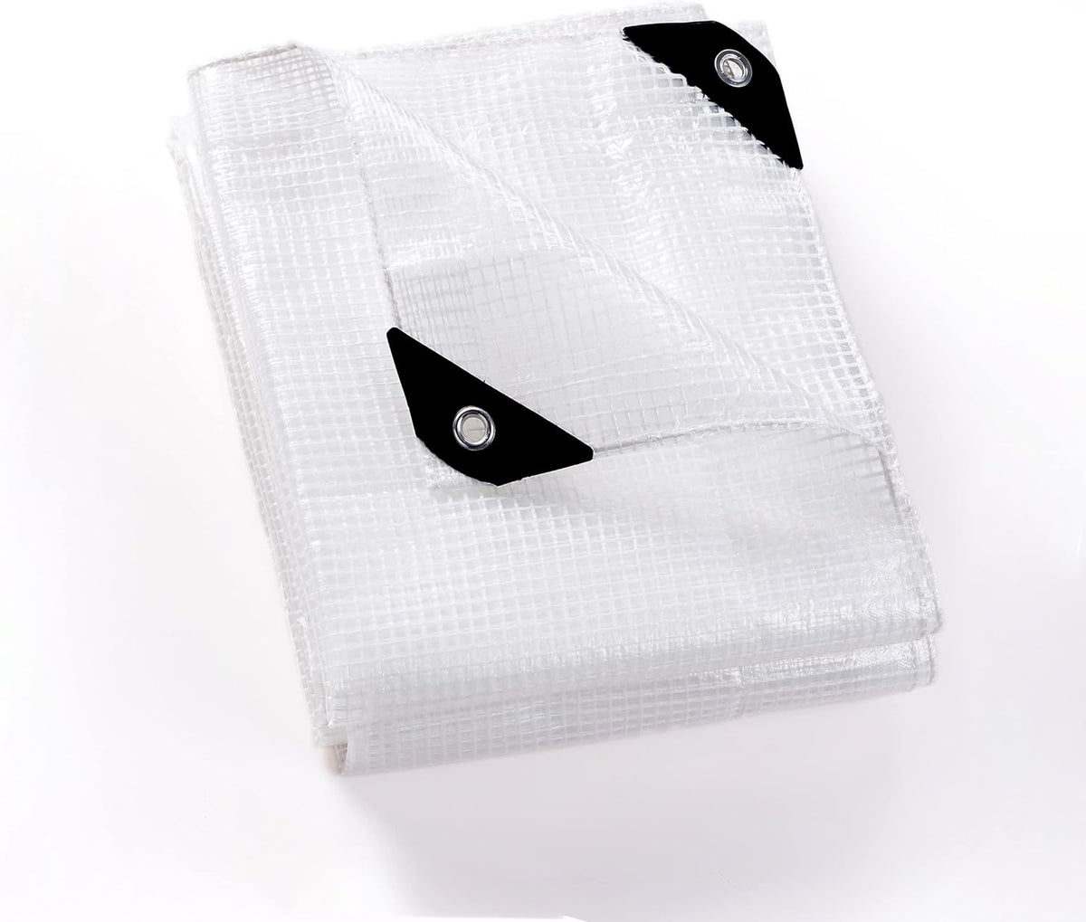 GUARD SHIELD Clear White Tarp Heavy Duty 8x20 Feet Waterproof for Greenhouse Outdoor Garden Poly Cover UV Resistant 3x3 Weave 10mil
