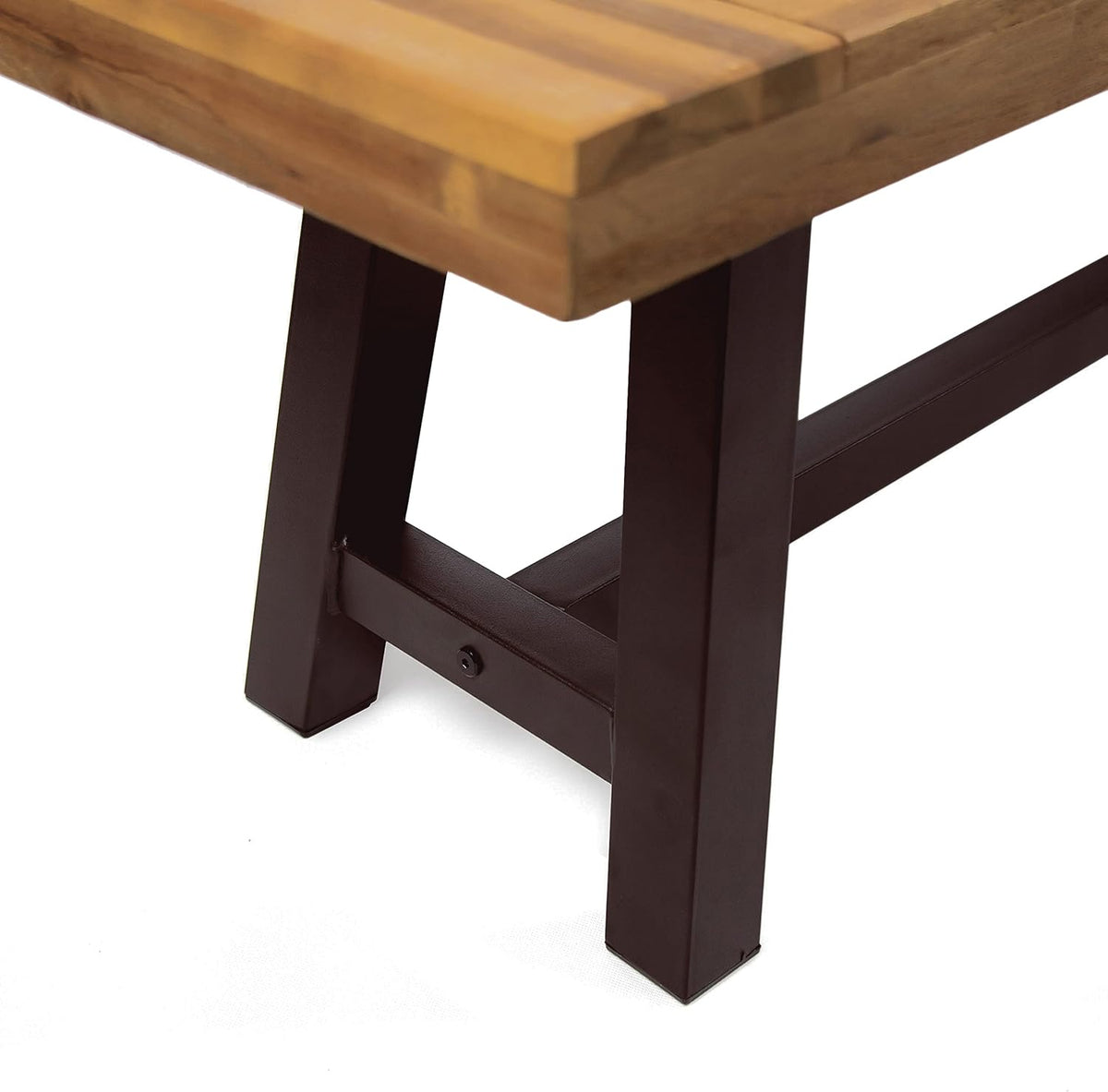 Christopher Knight Home 318117 Carlisle Benches, Sandblasted Brown + Rustic Metal