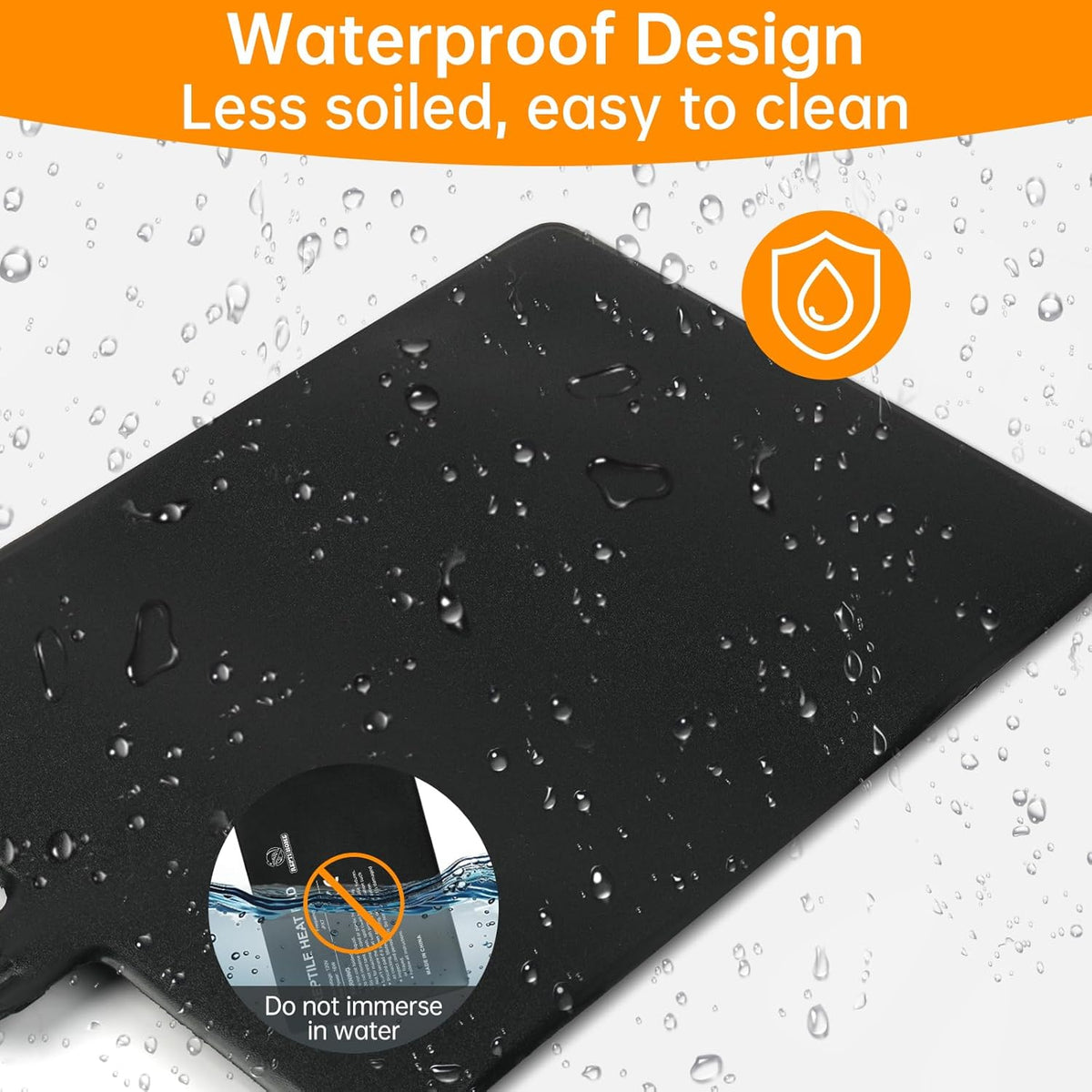 Reptile Heat Pad with Digital Thermostat, Under Tank Terrrarium Heat Mat 16W 8 * 12 Inch, Temperature Controller Heating Pad for Reptile, Turtles, Lizards, Snake, Hermit Crab, Frogs