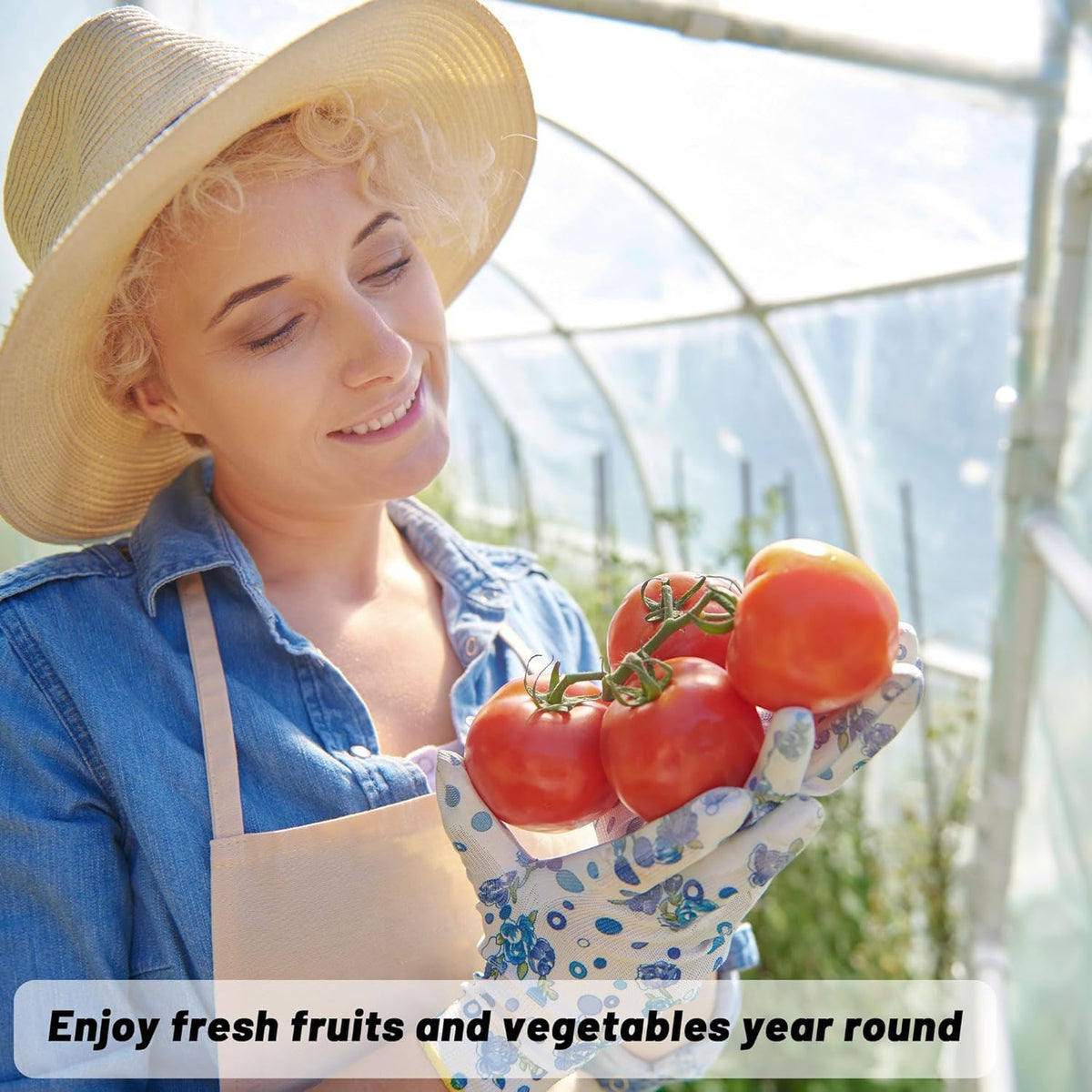 Farm Plastic Supply - Clear Greenhouse Plastic Sheeting - 6 mil - 4 Year UV Resistant Polyethylene Greenhouse Film, Replacement Cover, Hoop House Green House Cover for Gardening, Farming (16' x 25')