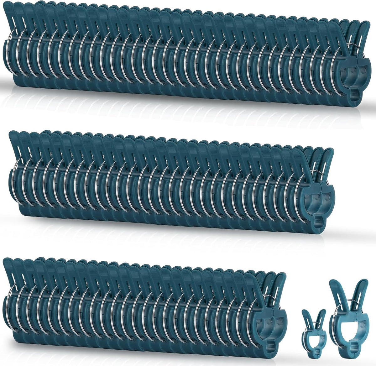 Plant Support Clips, 120 PCS Gentle Flower Plant Clamps for Supporting Vine Climbing Plants, Gardening Lever Loop Gripper Clips Help Stems Vines Grow Straight Upright, 2 Sizes in one Pack