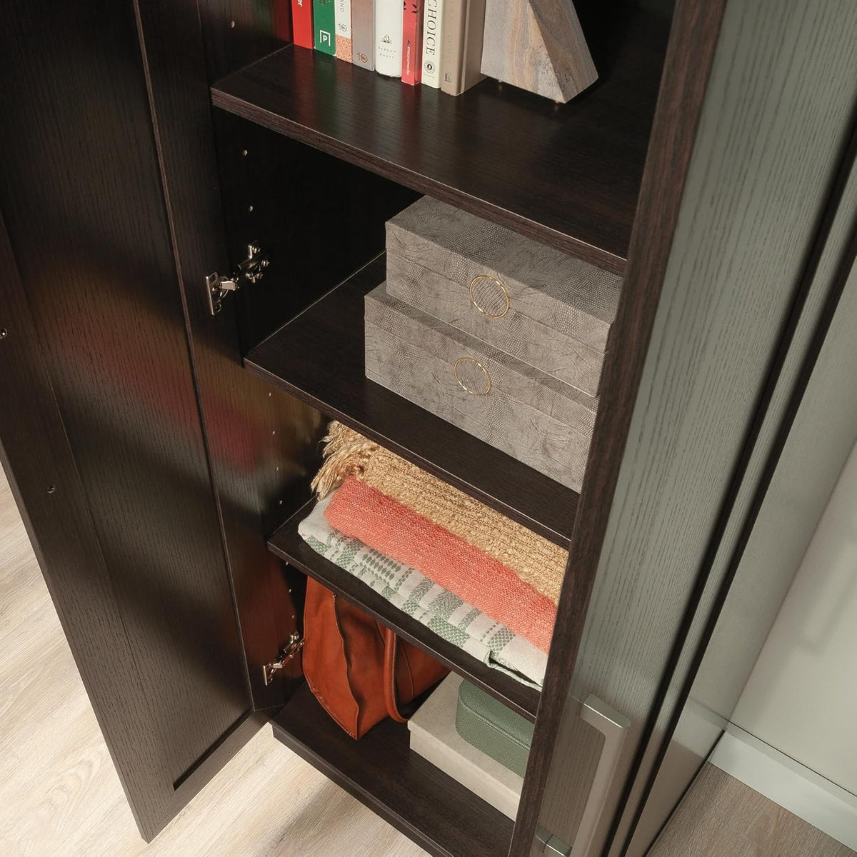 Sauder HomePlus Storage Cabinet/ Pantry cabinets, Dakota Oak finish