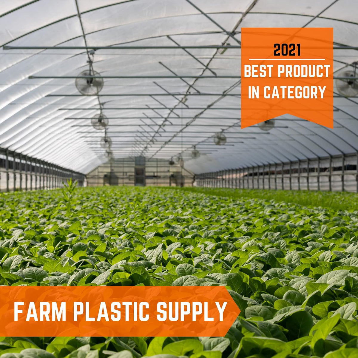Farm Plastic Supply - Clear Greenhouse Plastic Sheeting - 6 mil - (25' x 18') - 4 Year UV Resistant Polyethylene Greenhouse Film, Hoop House Green House Cover for Gardening, Farming, Agriculture