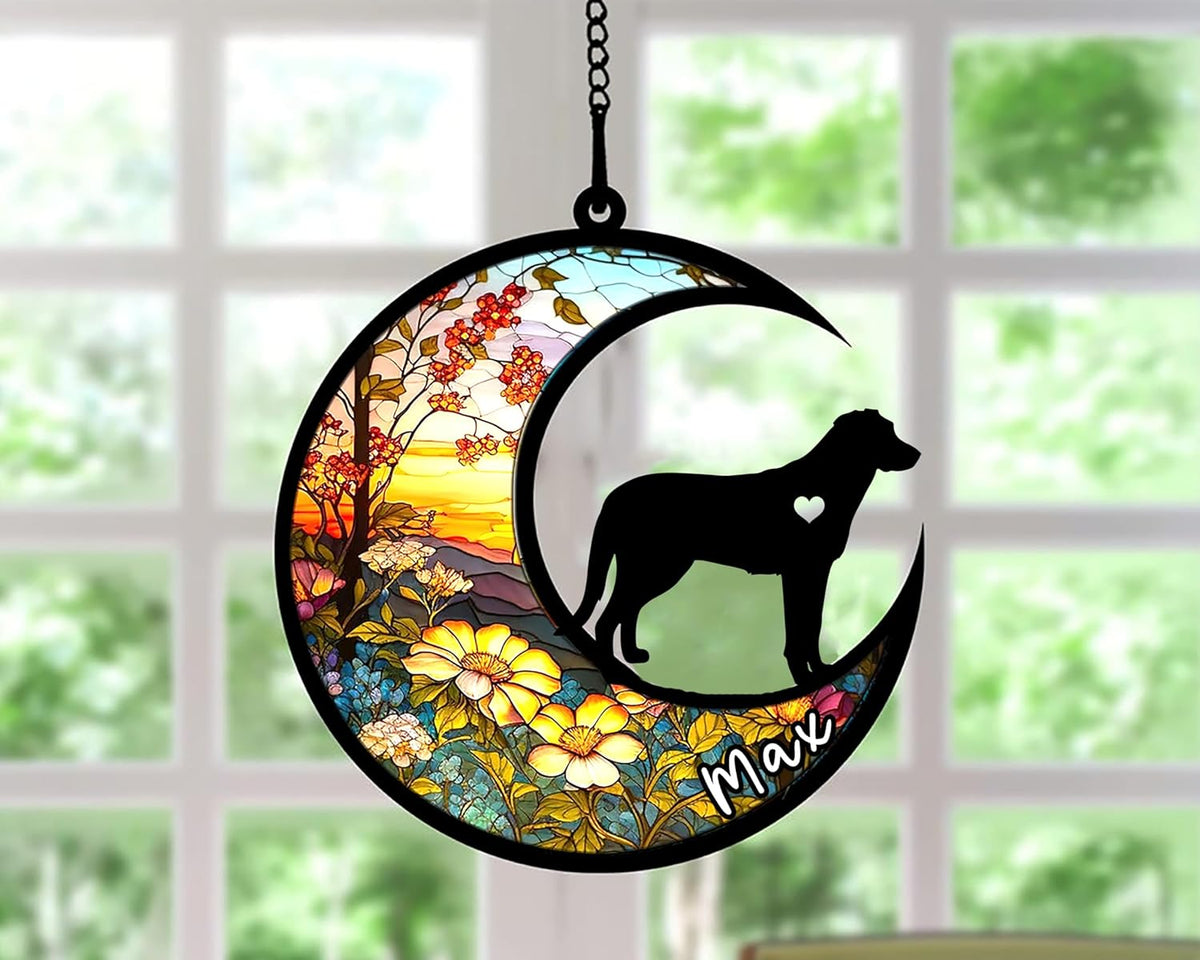 Personalized Dog Memorial, Custom Name Beauceron Dog Christmas Ornament with Name, Custom Breeds, Pet Loss Light Catcher, Gifts for Lovers Loss of Pet Sympathy on Mothers Day Christmas