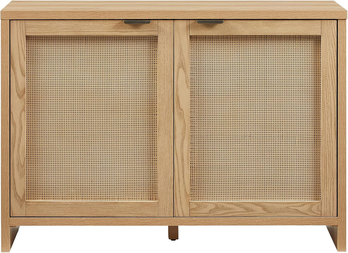 Crosley Furniture Kenji Record Player Cabinet with Vinyl Storage, Media Stand, Modern Home Organizer, Ash