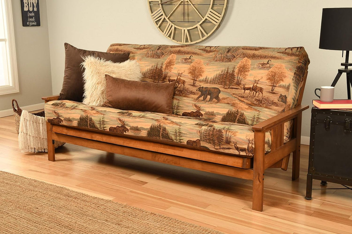 Kodiak Furniture Monterey Futon Set with Barbados Finish, Full, Canadian