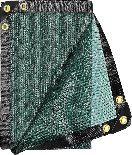 E.share 70% Shade Cloth for Garden, 12 Ft X 10 Ft Sun Shades Outdoor Patio with Grommets for Plant Covers,Porch Screen,Pergola Shade Cover,Greenhouse,Green